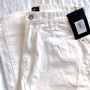 NEW White straight leg jeans